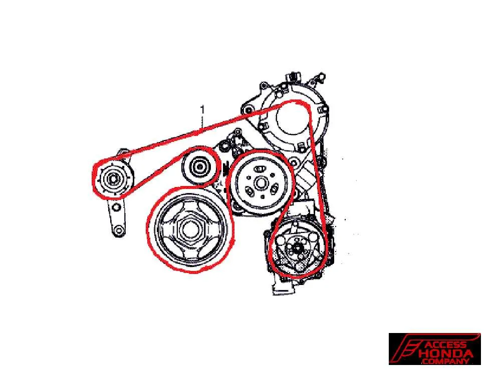 2007 civic belt diagram
