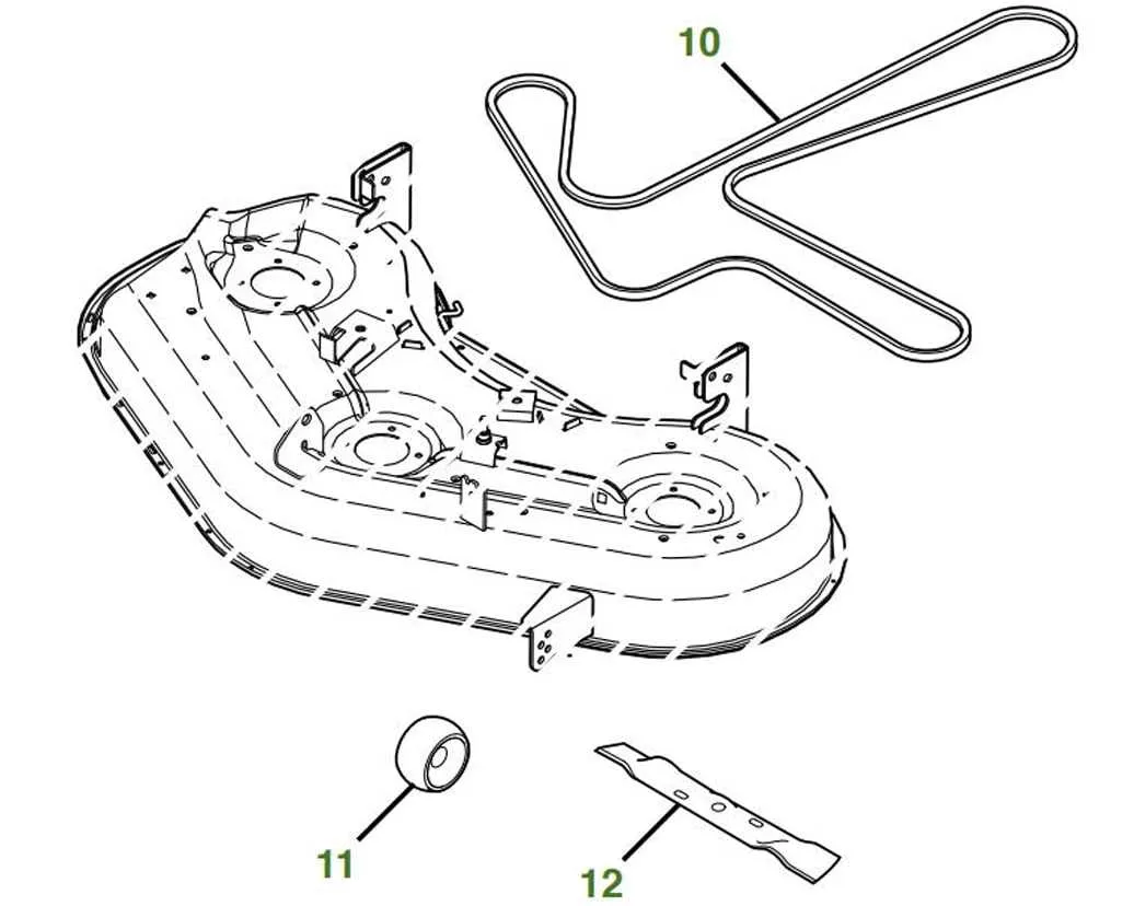 john deere z355e 48 inch deck belt diagram