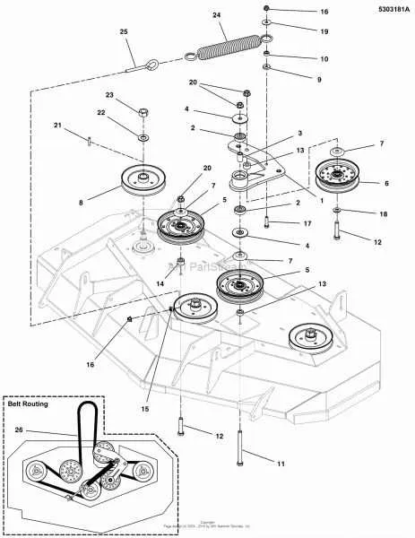 ferris 61 inch deck belt diagram ferris 61 inch deck belt diagram