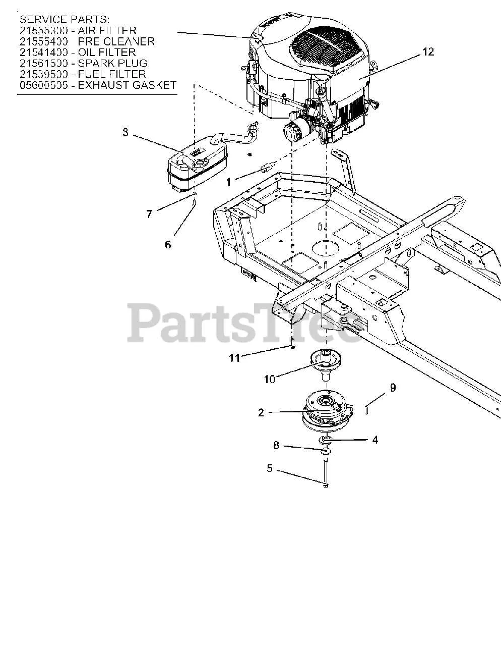ikon xd 52 drive belt diagram