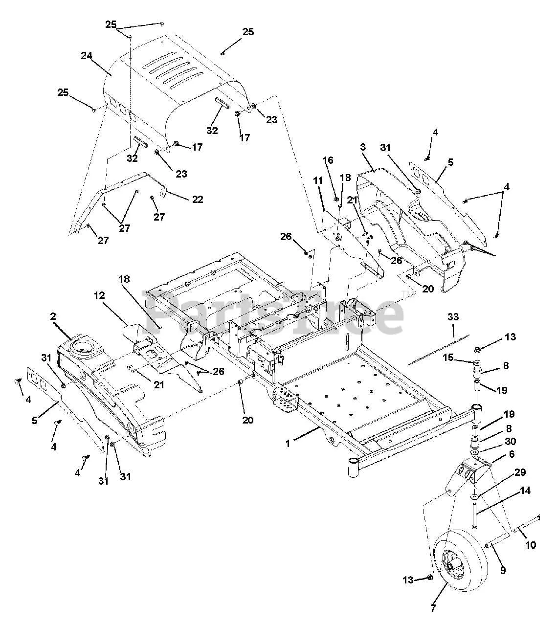 gravely zt 50 deck belt diagram