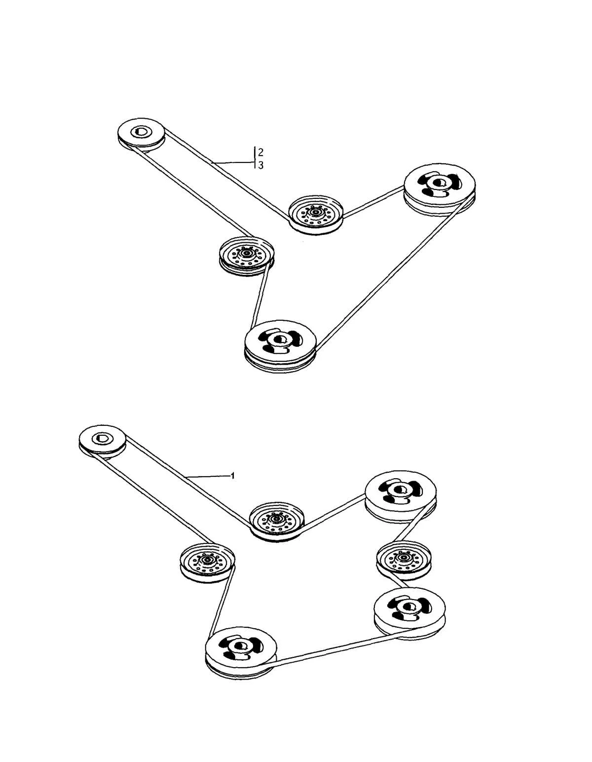 zero turn belt diagram