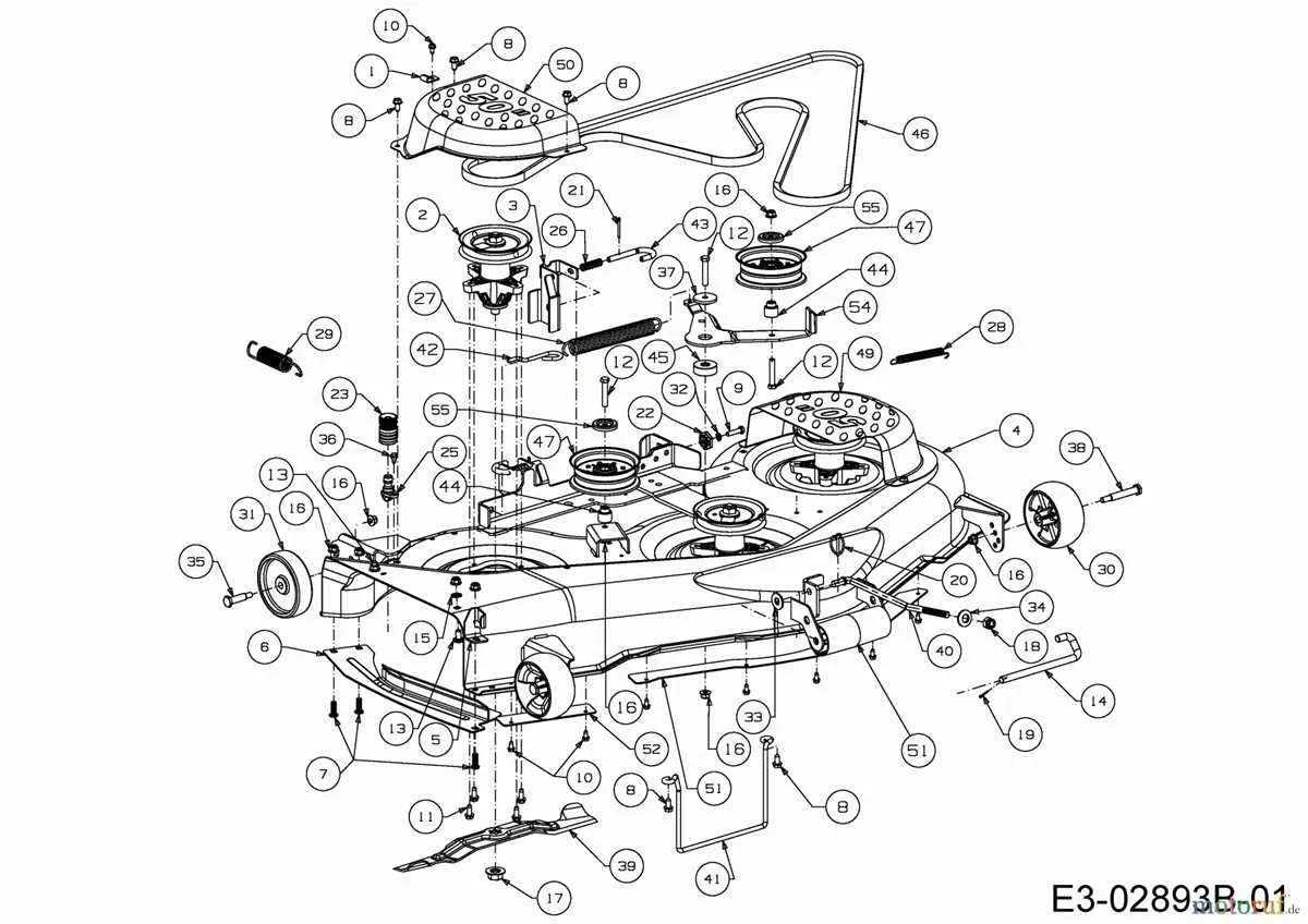 cub cadet ltx 1050 50 inch deck belt diagram