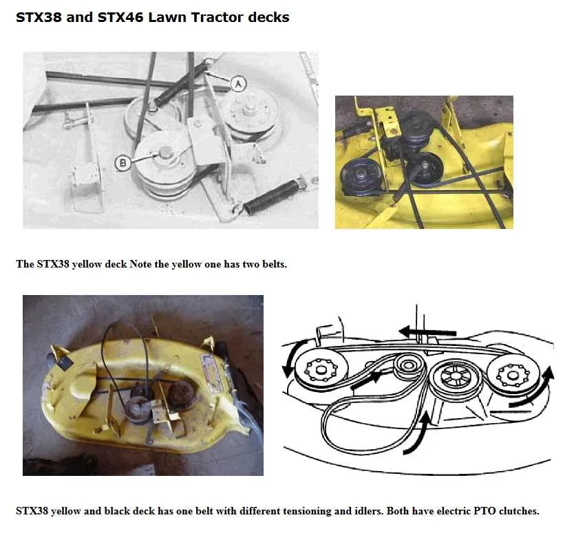 stx38 john deere belt diagram