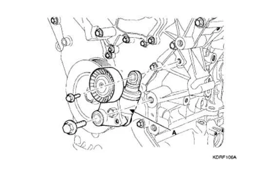 2007 kia sedona serpentine belt diagram
