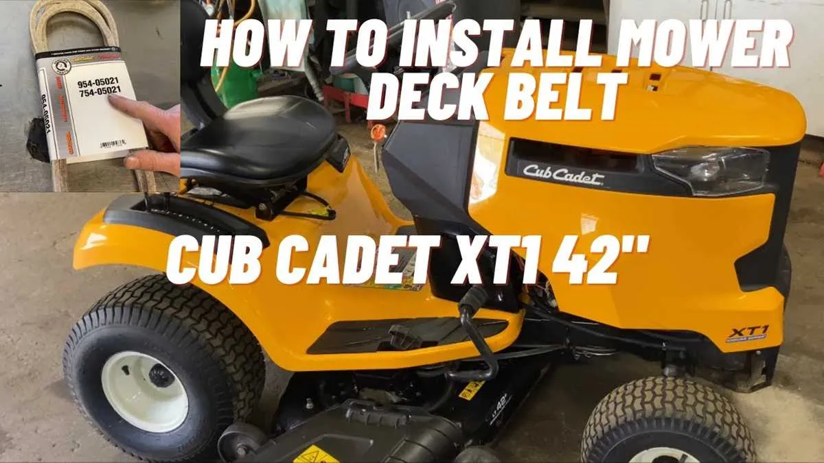cub cadet belt diagram xt1