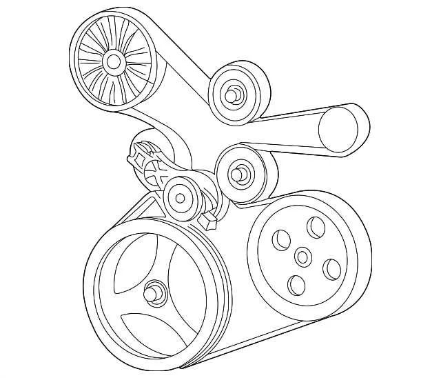 2007 jeep liberty belt diagram