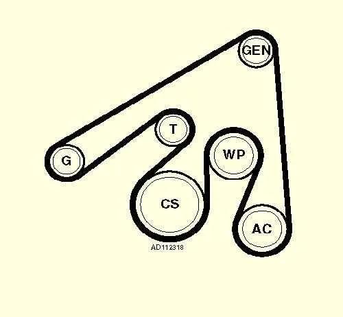 2004 honda crv belt diagram