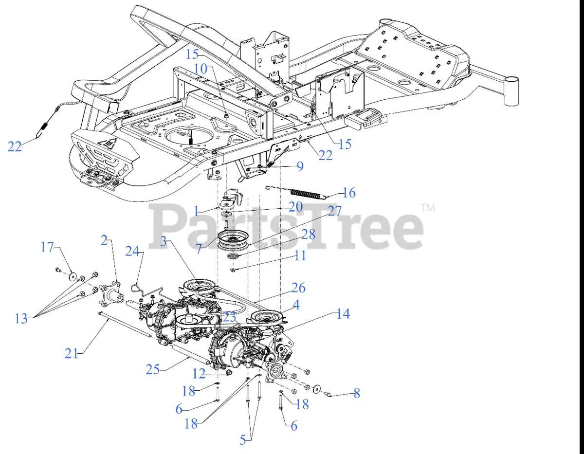 zt1 drive belt diagram
