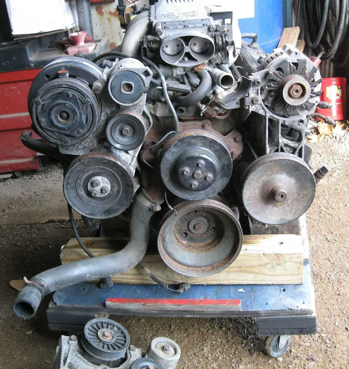 chevy 350 engine belt diagram