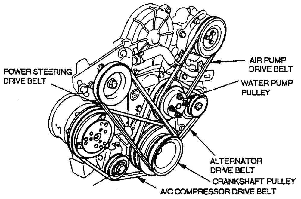 2010 mitsubishi galant belt diagram