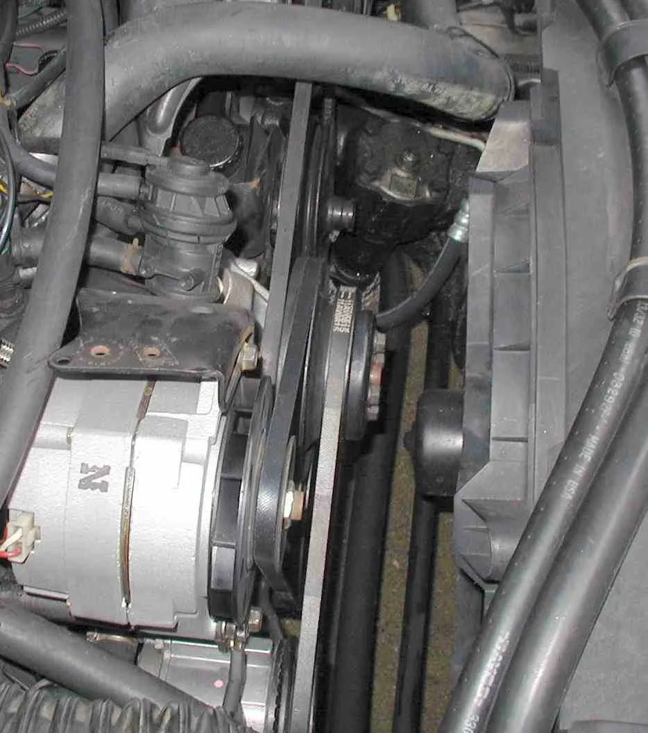 350 chevy belt diagram