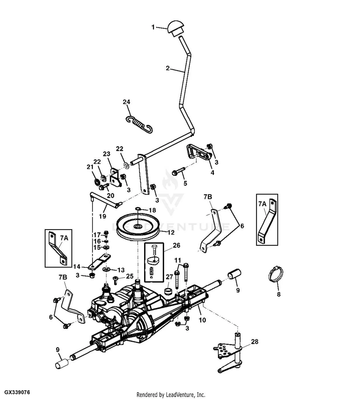 john deere l 100 belt diagram
