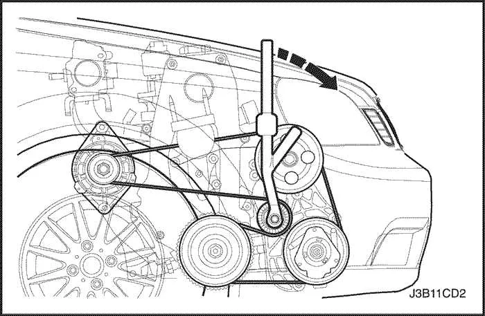 2011 chevy cruze 1.8 serpentine belt diagram