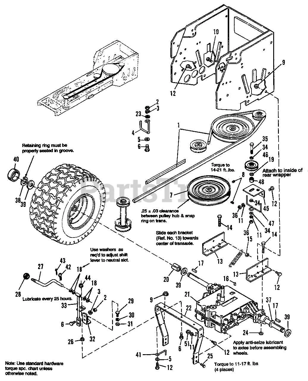 simplicity regent drive belt diagram