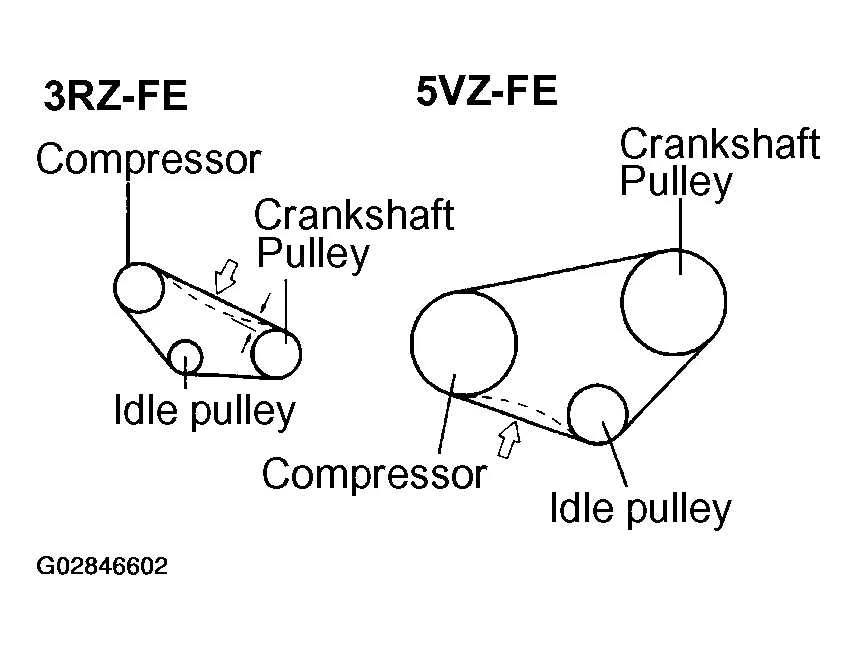 2004 toyota tacoma belt diagram