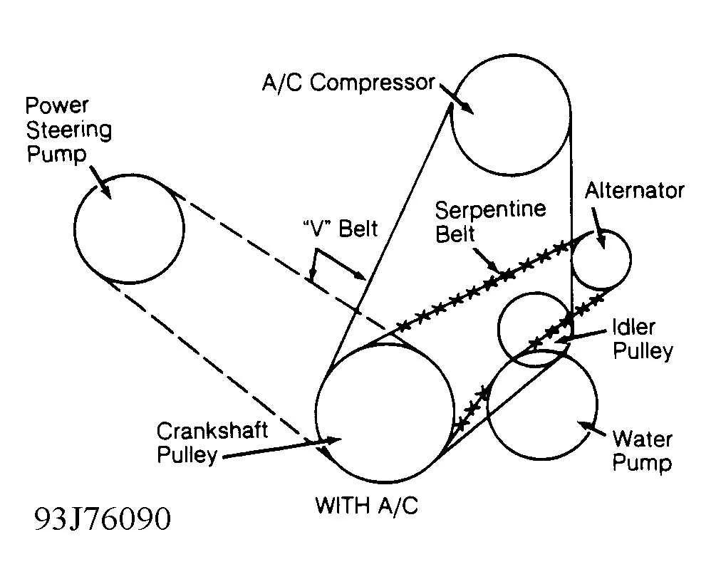 2004 dodge durango serpentine belt diagram