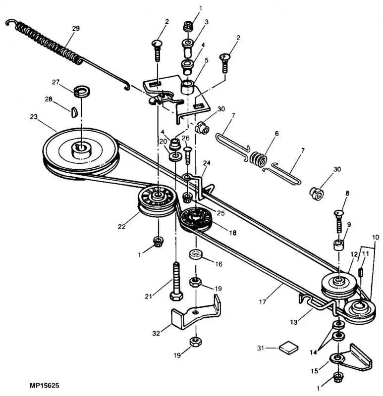 l130 john deere belt diagram