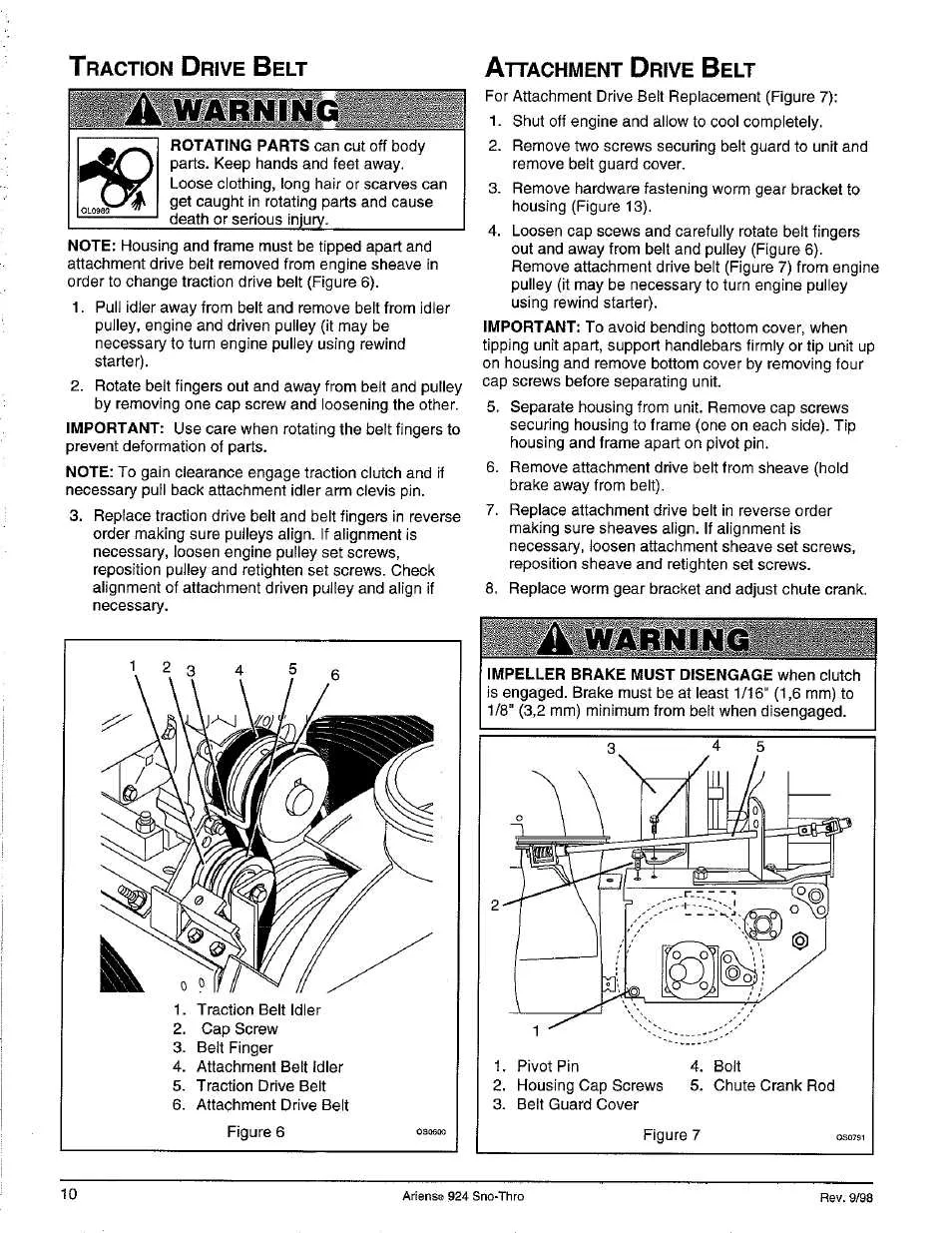 ariens drive belt diagram