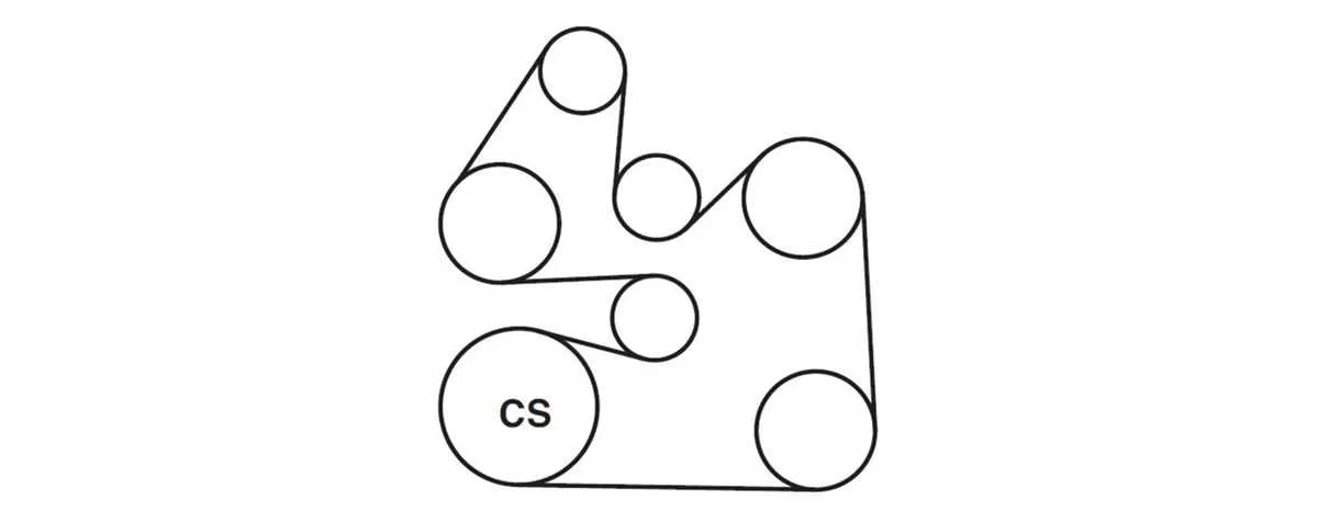 2007 ford fusion serpentine belt diagram