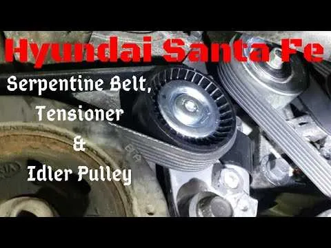 2010 hyundai santa fe serpentine belt diagram