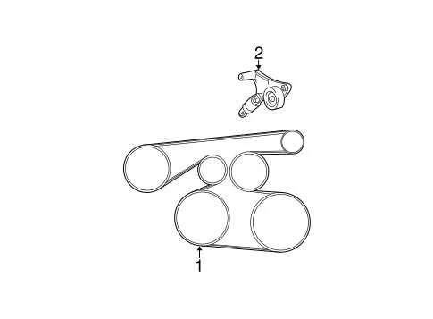 2002 toyota highlander serpentine belt diagram