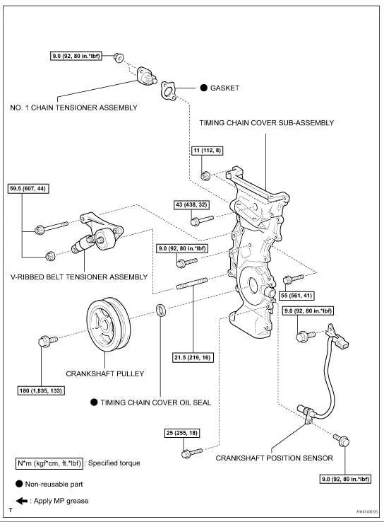 2008 scion tc belt diagram