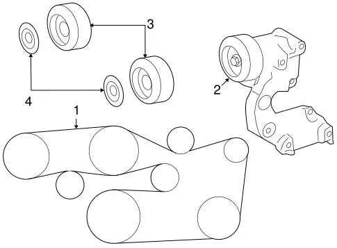 2008 toyota sienna serpentine belt diagram