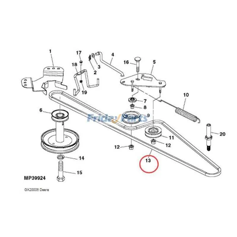 l118 john deere belt diagram