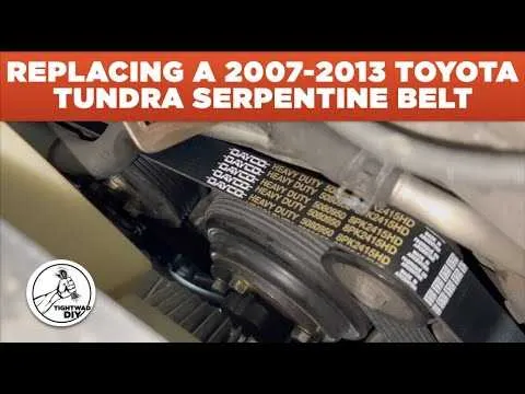 2007 toyota tundra serpentine belt diagram