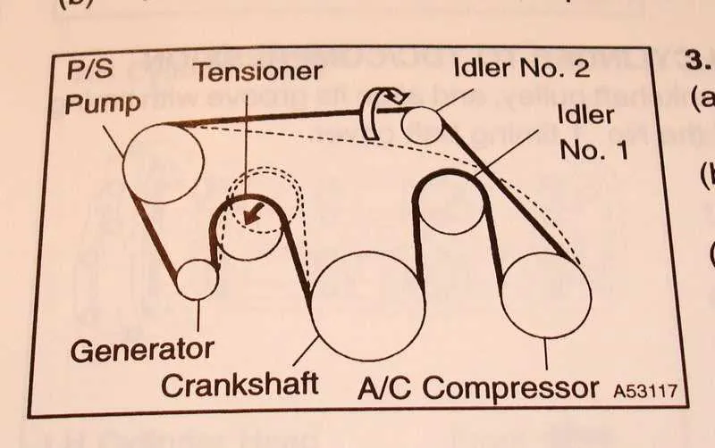 2007 toyota rav4 belt diagram