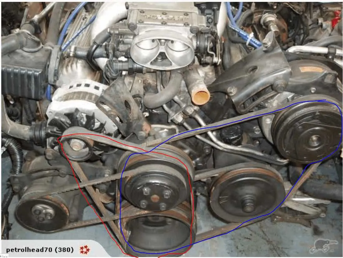 chevy 350 engine belt diagram