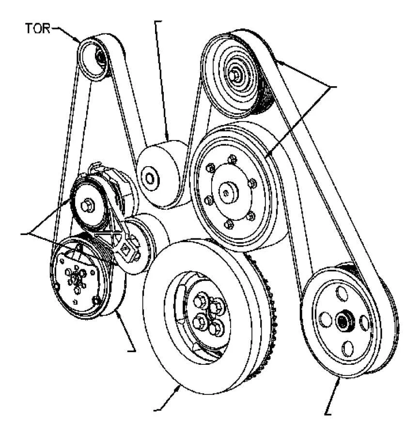 2013 dodge dart serpentine belt diagram