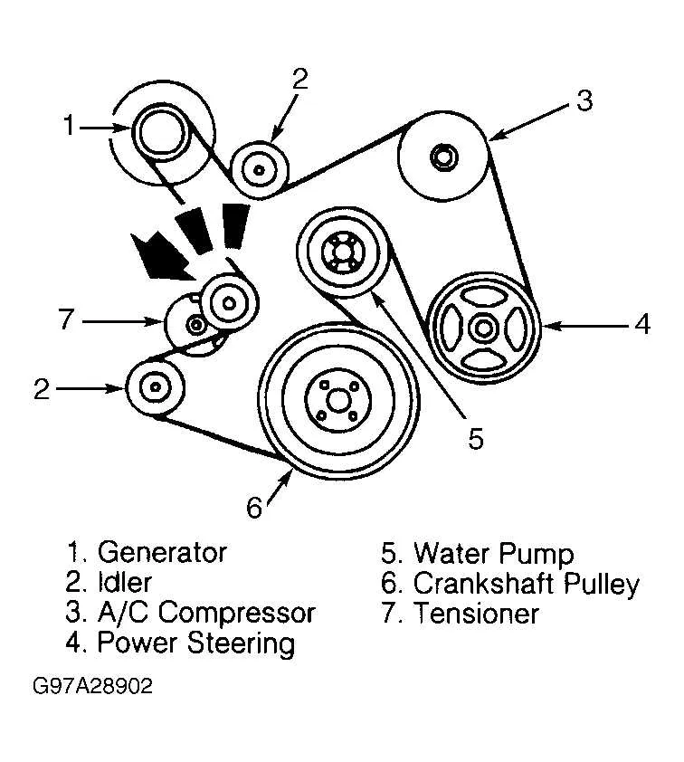 2007 ford escape belt diagram