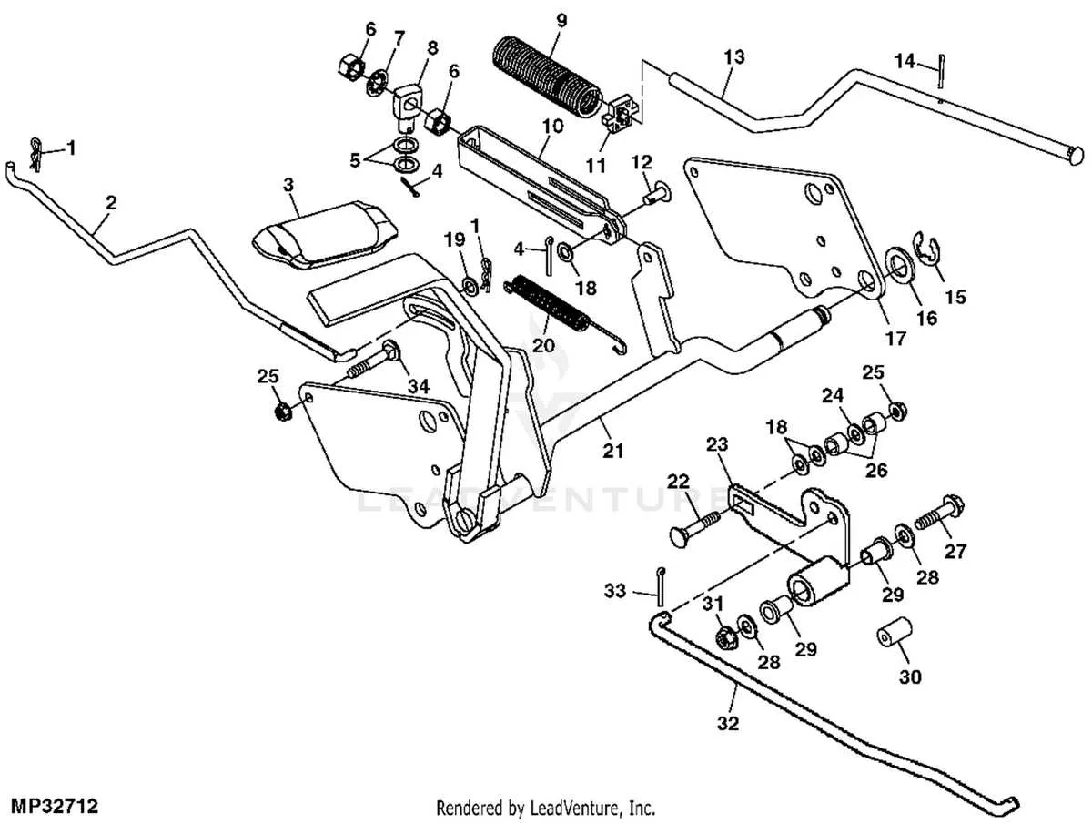 john deere lx280 drive belt diagram