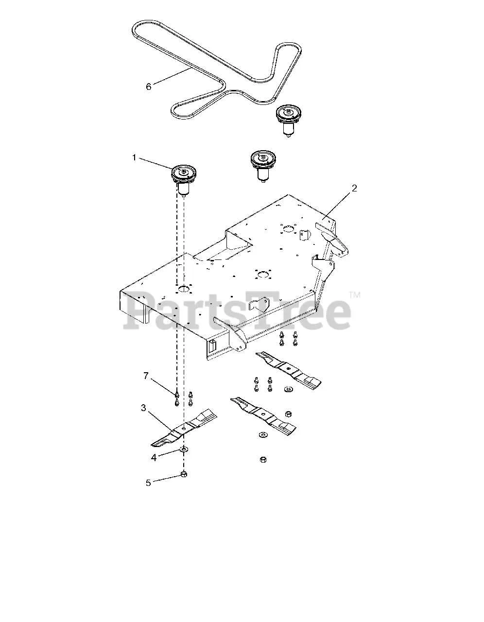 gravely ztx 52 deck belt diagram