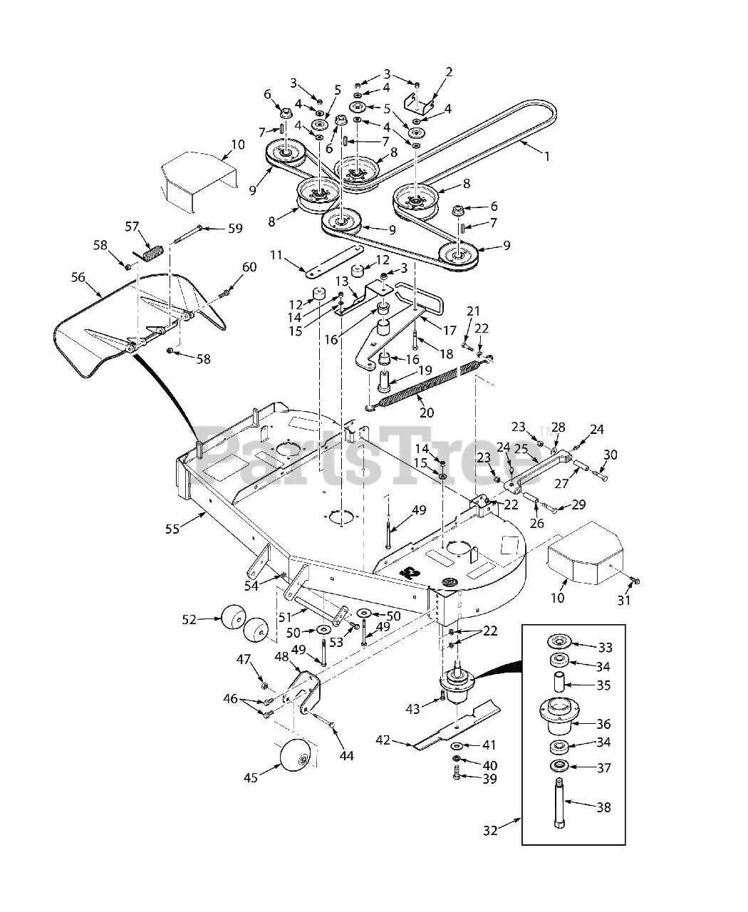 scag freedom z belt diagram